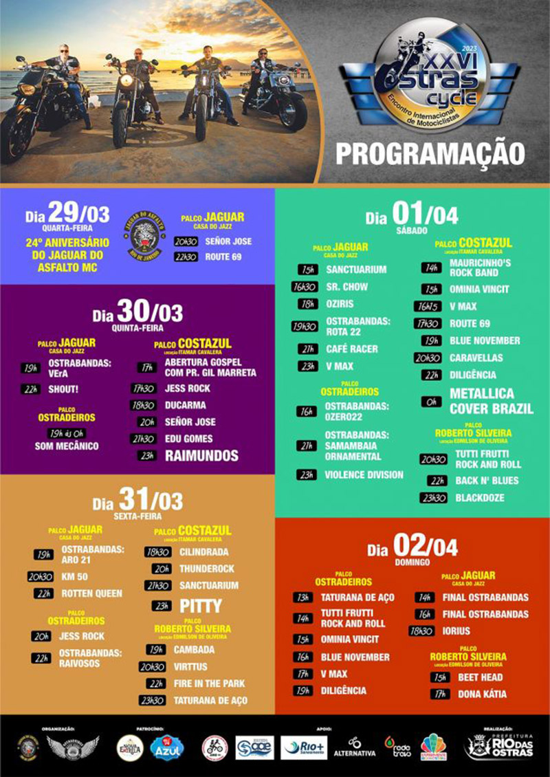 Programação completa